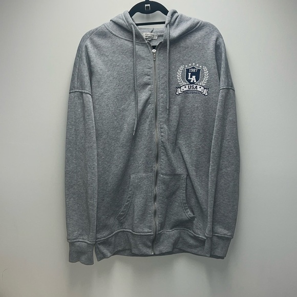 Gray Zip-Up Hoodie - Picture 1 of 5